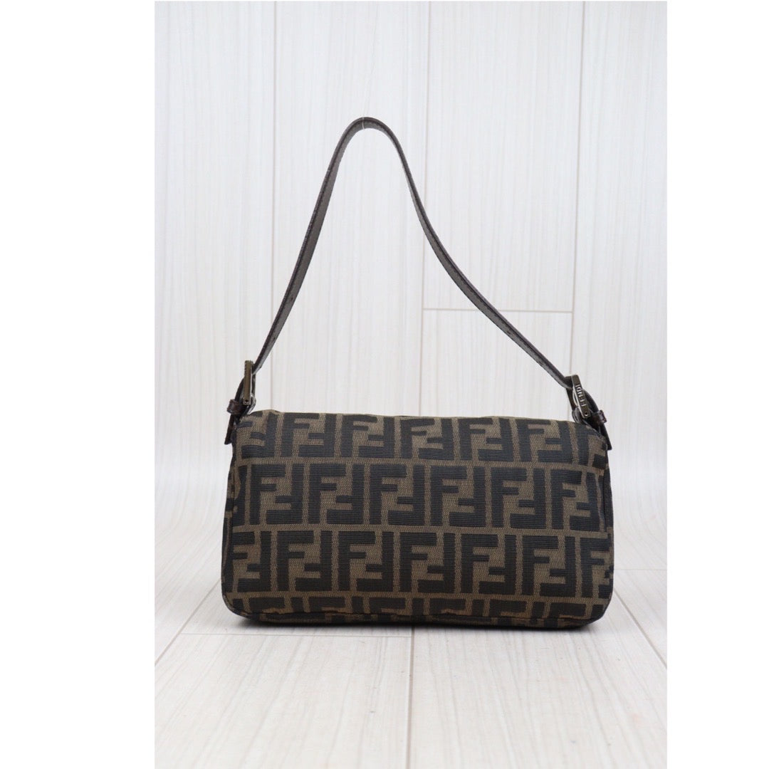 Rank AB｜ FENDI Zucca Mamma Baguette Shoulder Bag ｜23110801