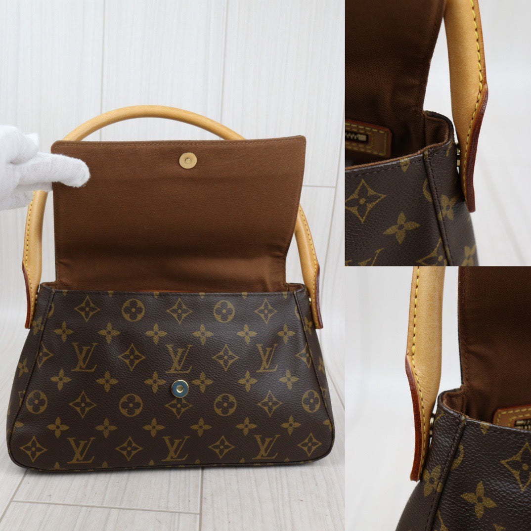 Rank AB ｜ LV Monogram Looping Mini Shoulder Bag ｜24011207