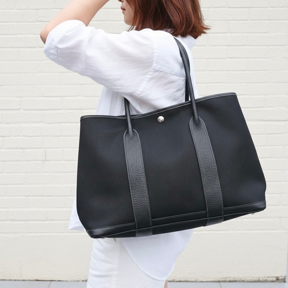 Include Entrupy Certificate of Authenticity｜Good ( Rank AB)｜ HERMES Garden Party PM Handbag □I Stamp Made In 2005 Year｜26062909