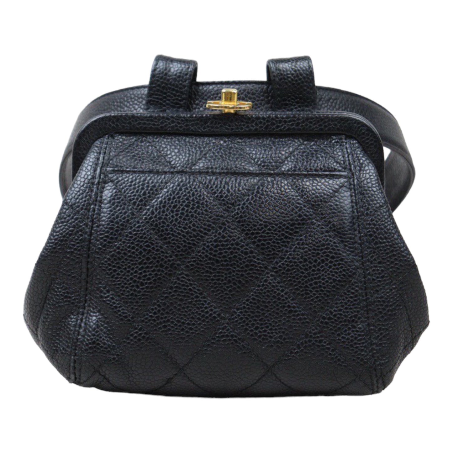 Rank AB ｜ CHANEL  Caviar Skin  Waist Bag Black Made In 1996-1997Year ｜Y24051707