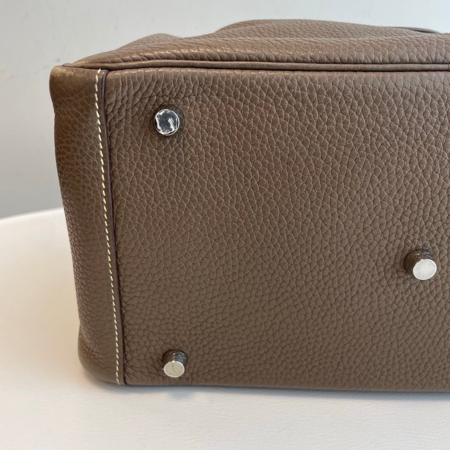 Hermes Lindy 30 A stamp etoupe
