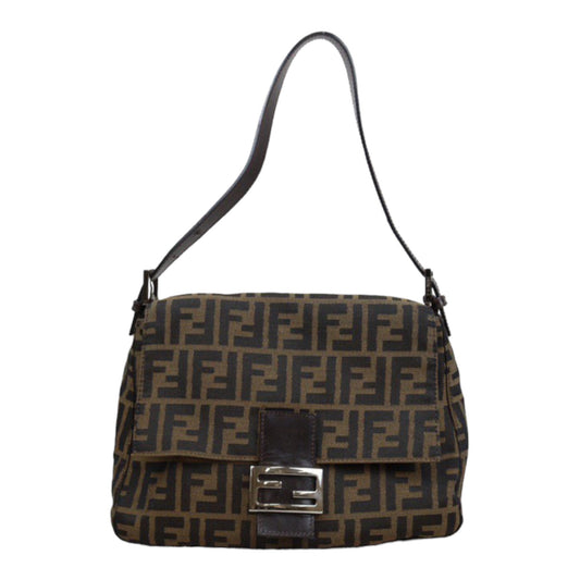 Rank A｜ FENDI Zucca Mamma Baguette Shoulder Bag ｜24022711