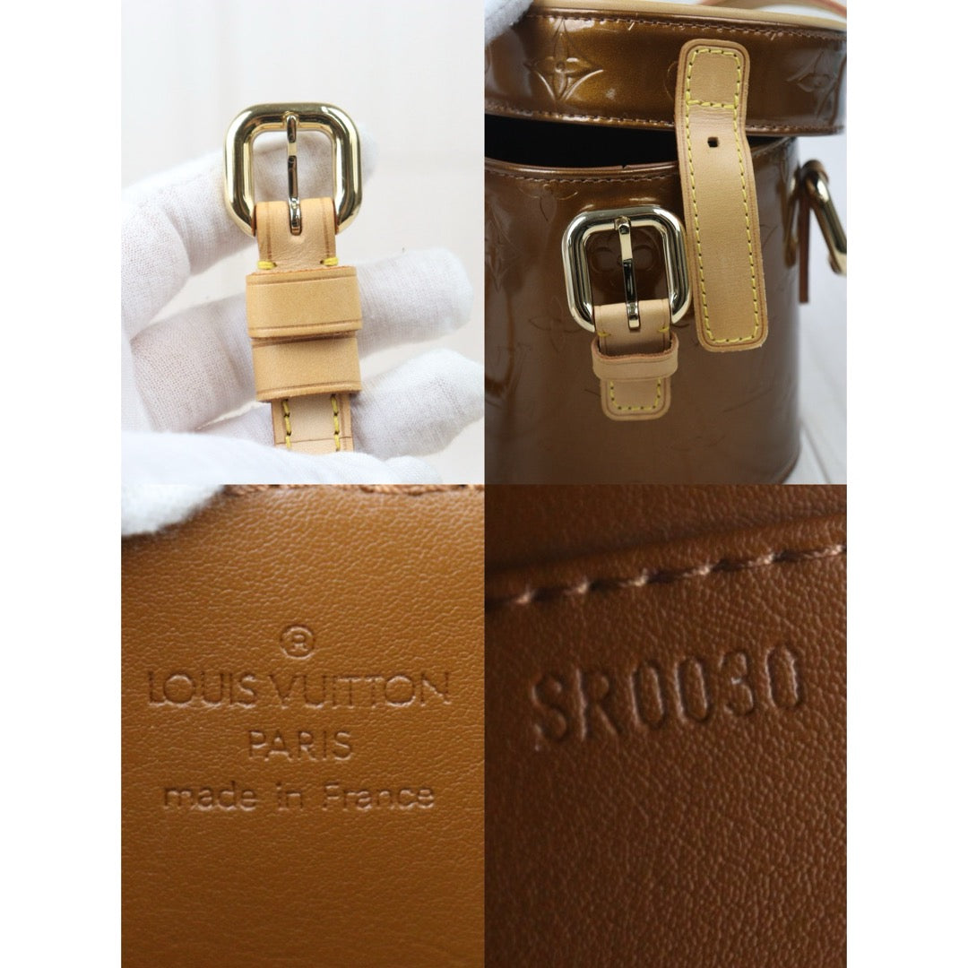 Very Good ( Rank A)｜ LV Monogram Verni Astor Place Tubular Enamel Bronze Shoulder Bag｜240100416