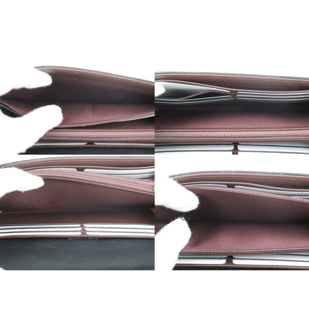 Include Entrupy Certificate of Authenticity｜Excellent（Rank SA）｜Full Set CHANEL Lamb Skin Black Long Wallet Made In 2016-2017Year｜S26060403