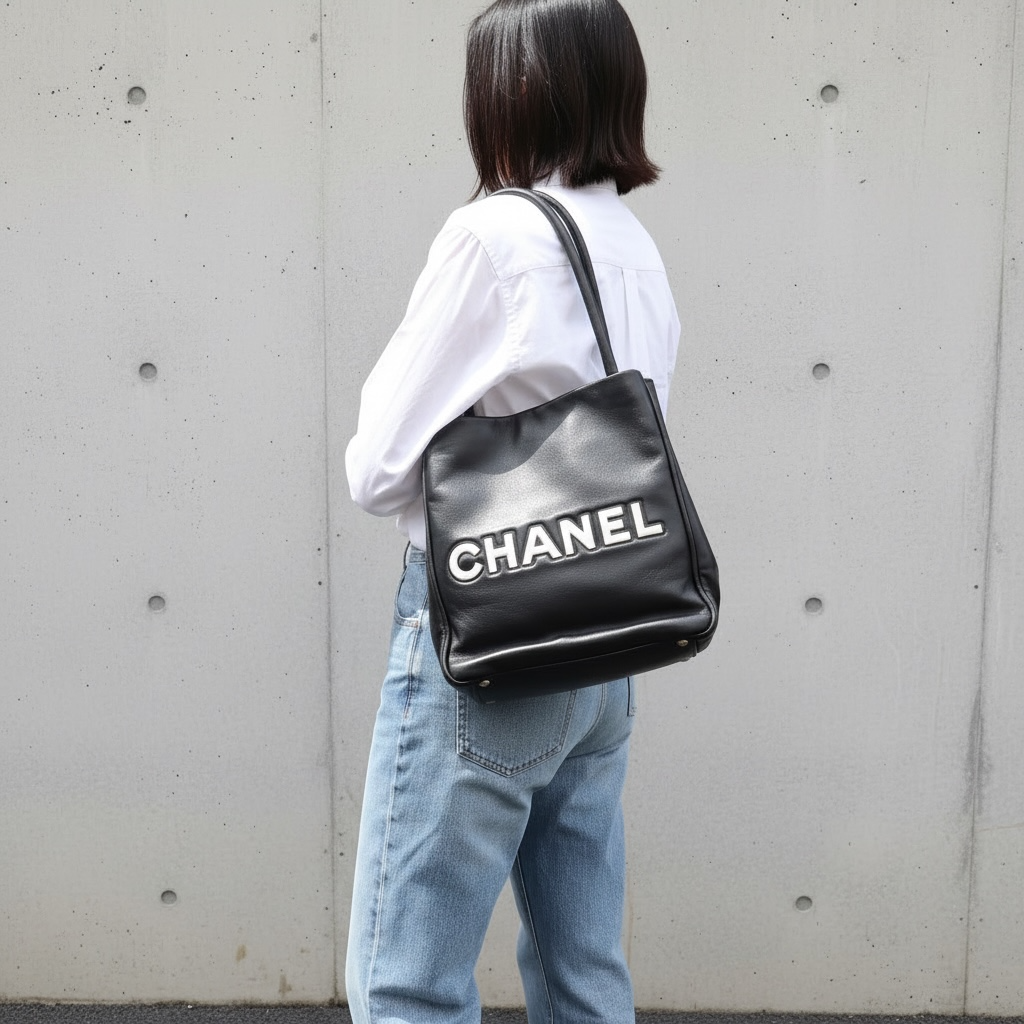Include Entrupy Certificate of Authenticity｜Good ( Rank AB) ｜ CHANEL Camellia Lamb Skin ToteBag PM Made In 2002～2003Year ｜26040206