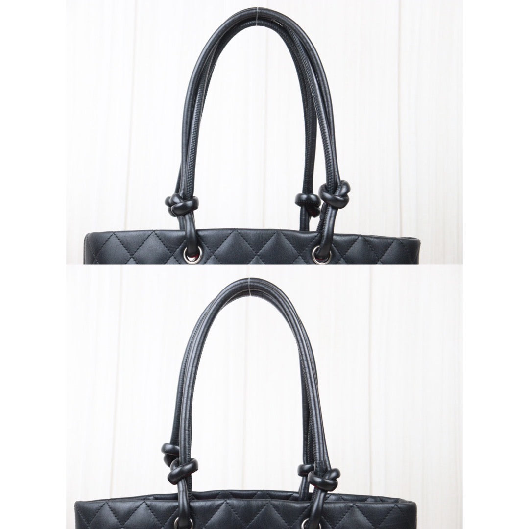 Good ( Rank AB) ｜ CHANEL Cambon Line ToteBag Black Made In 2004-2005 Year｜24070412