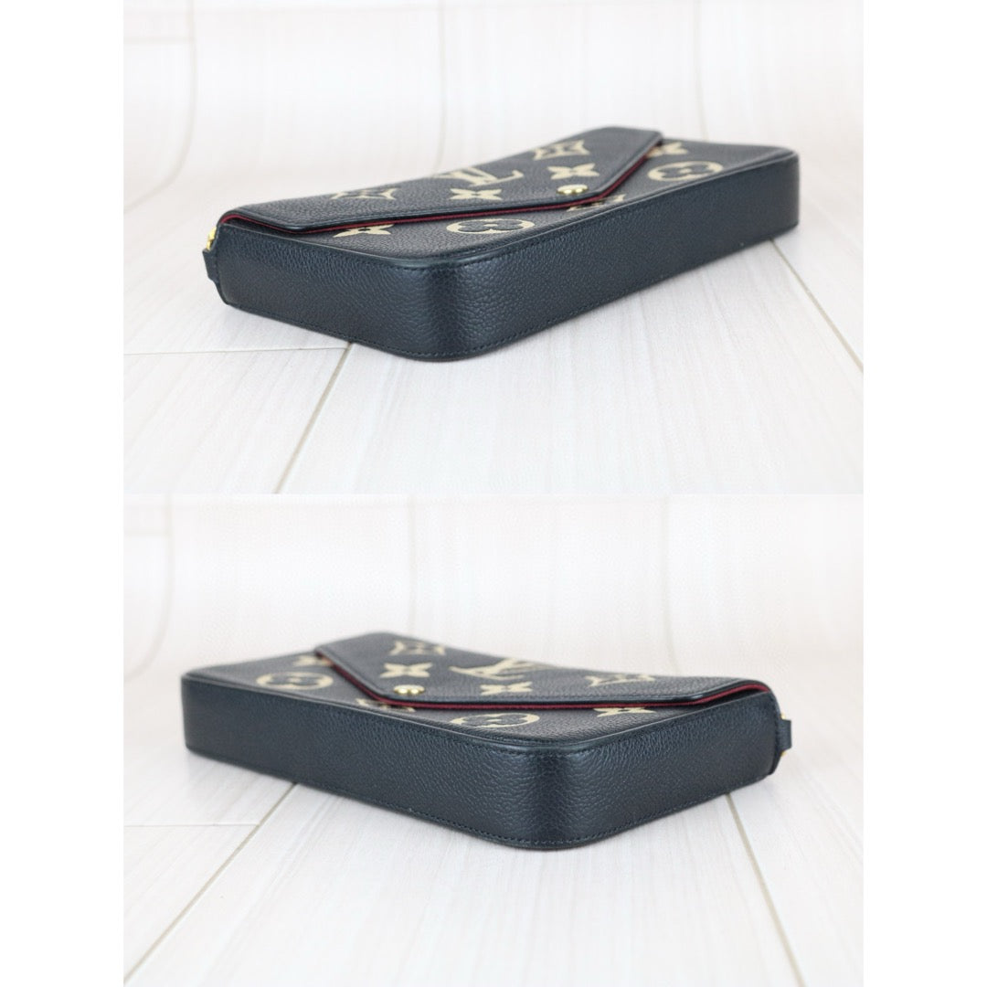 Good ( Rank AB)｜LV Monogram Pochette Felicie Shoulder Bag Black｜B25041504