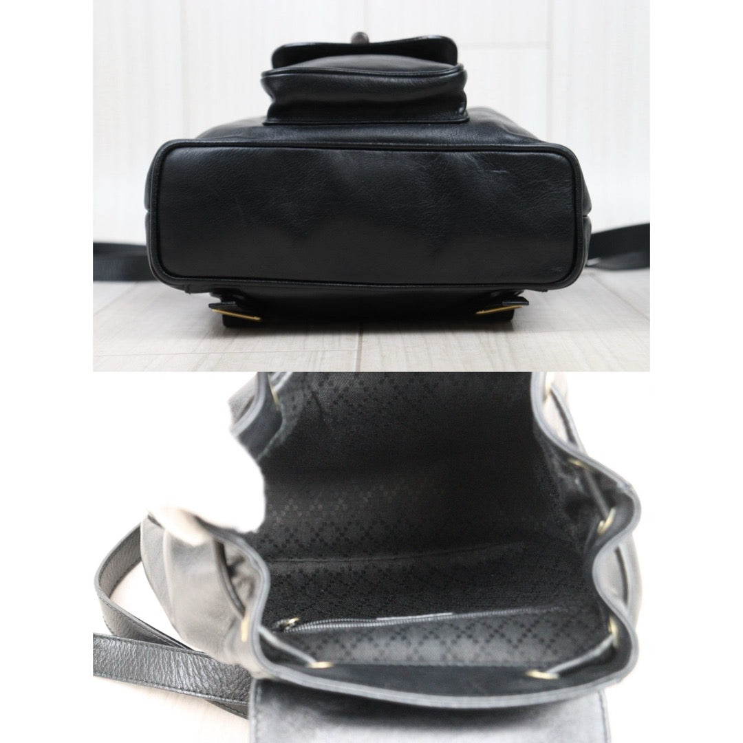 Very Good ( Rank A)｜GUCCI Bamboo Leather Mini Backpack Back｜25052906