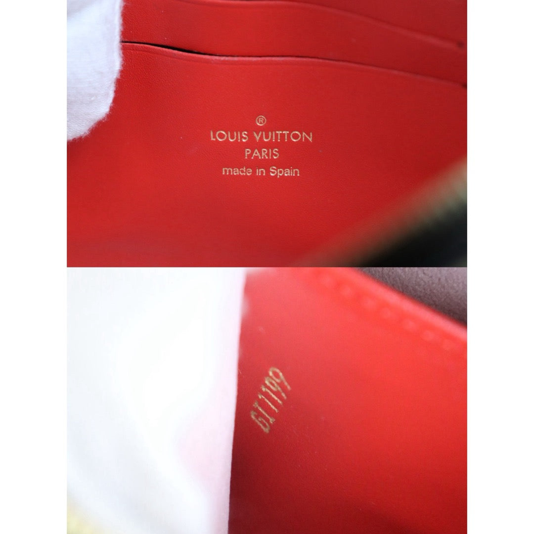Include Entrupy Certificate of Authenticity｜Very Good ( Rank A)｜ Louis Vuitton Double Zip Pochette Limited Edition Blooming Flowers Monogram｜S26090714