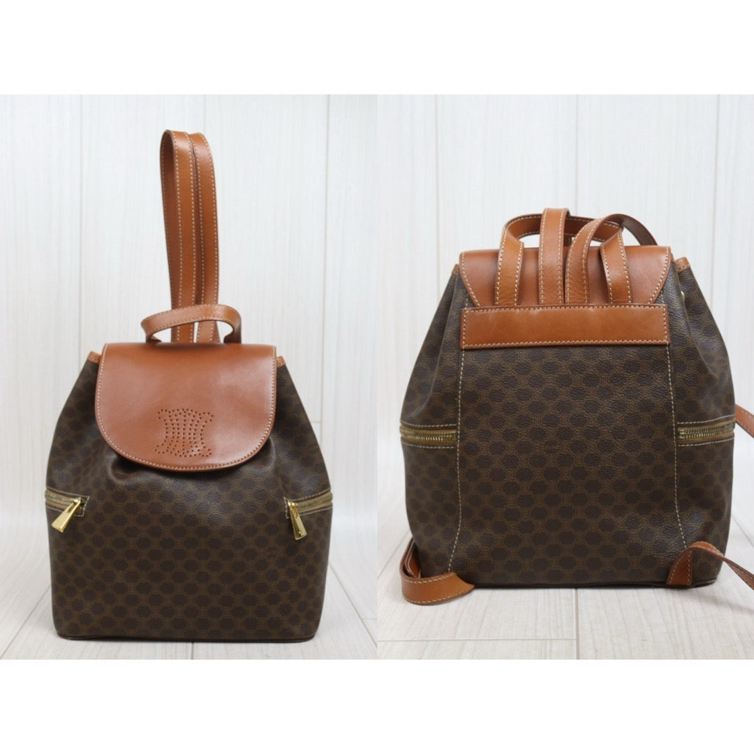 Include Entrupy Certificate of Authenticity｜Very Good ( Rank A)｜CELINE Macadam Backpack  ｜26071308