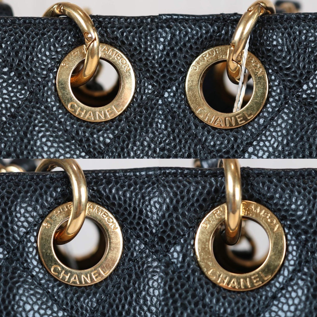 Very Good ( Rank A)｜ CHANEL Matrasse PST Chain Tote Bag Caviar Skin Black  Made In 2012 Year｜S24071601