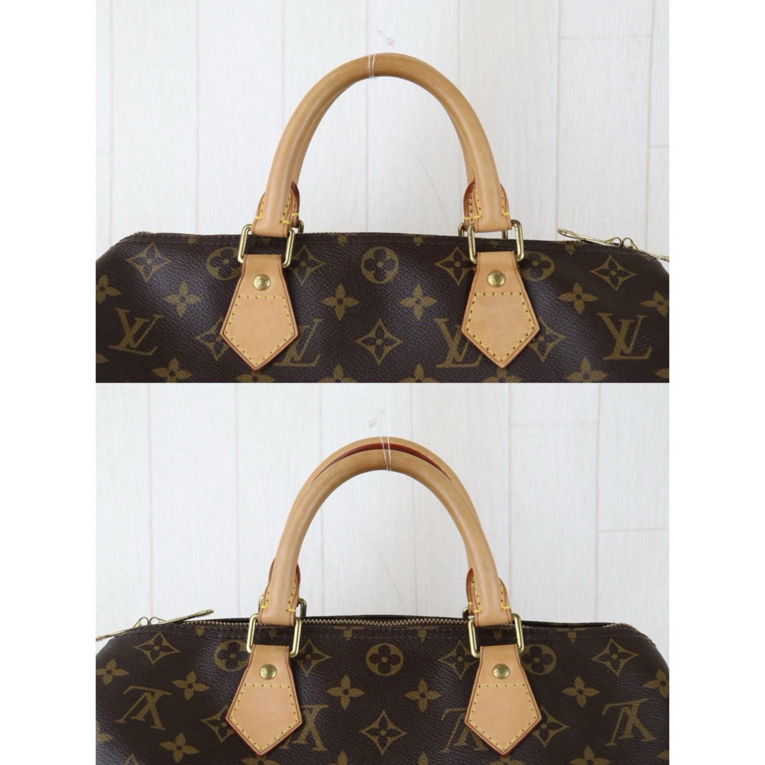 Include Entrupy Certificate of Authenticity｜Good ( Rank AB) ｜ Louis Vuitton Monogram Speedy 30 Hand Bag With Shoulder Strap｜S26072543
