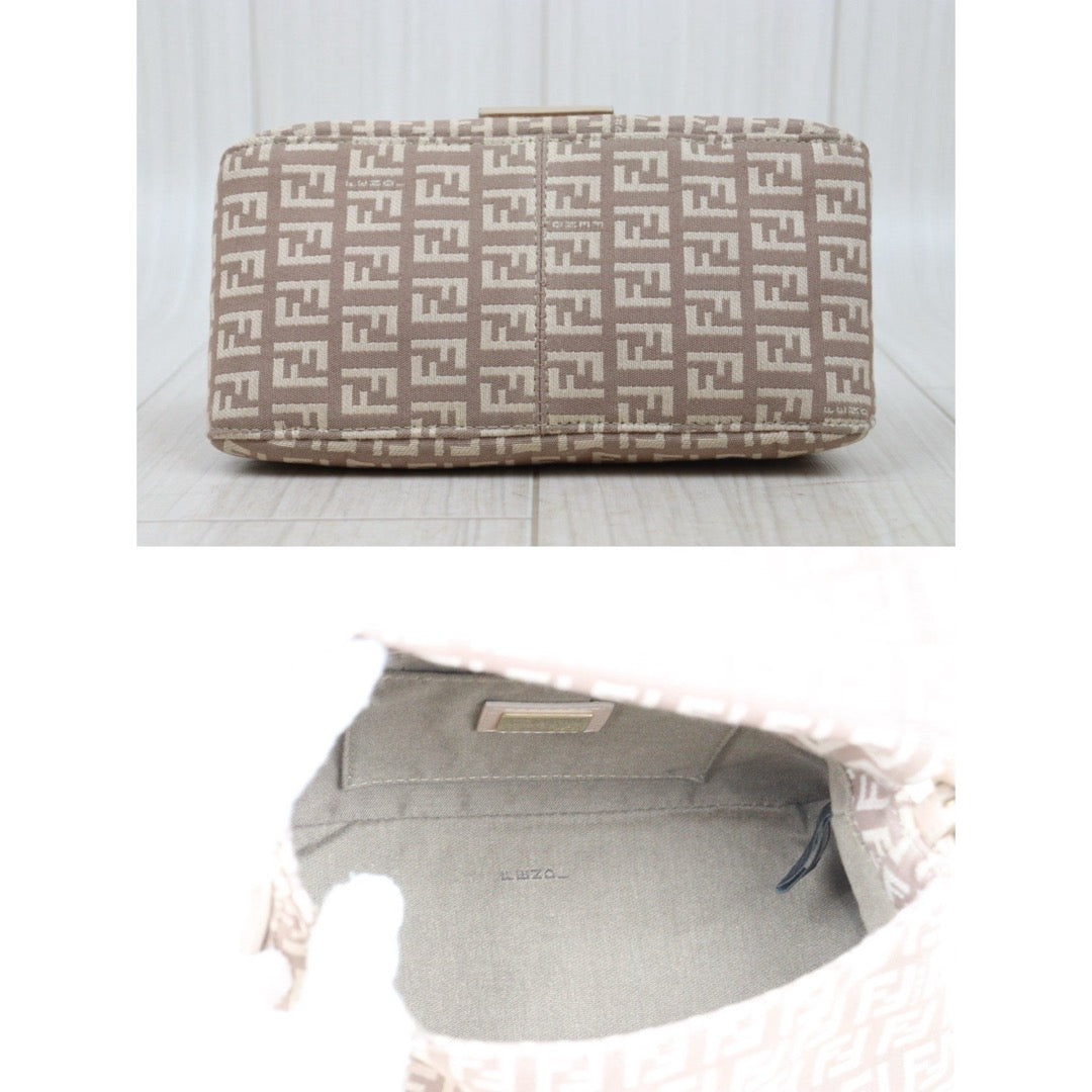 Very Good ( Rank A)｜ FENDI Zucca Mamma Baguette Shoulder Bag  Gold Hardware Pink｜25090506