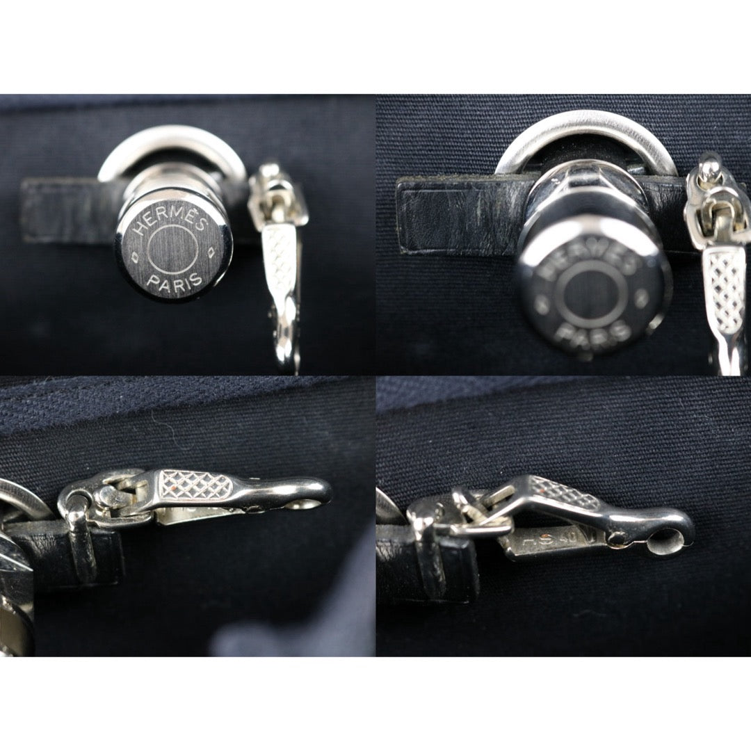 Include Entrupy Certificate of Authenticity｜Good ( Rank AB)｜ HERMES Black Herbag A Dos Zip Retoume Backbag □G Stamp Made in 2003Year｜Y26051527