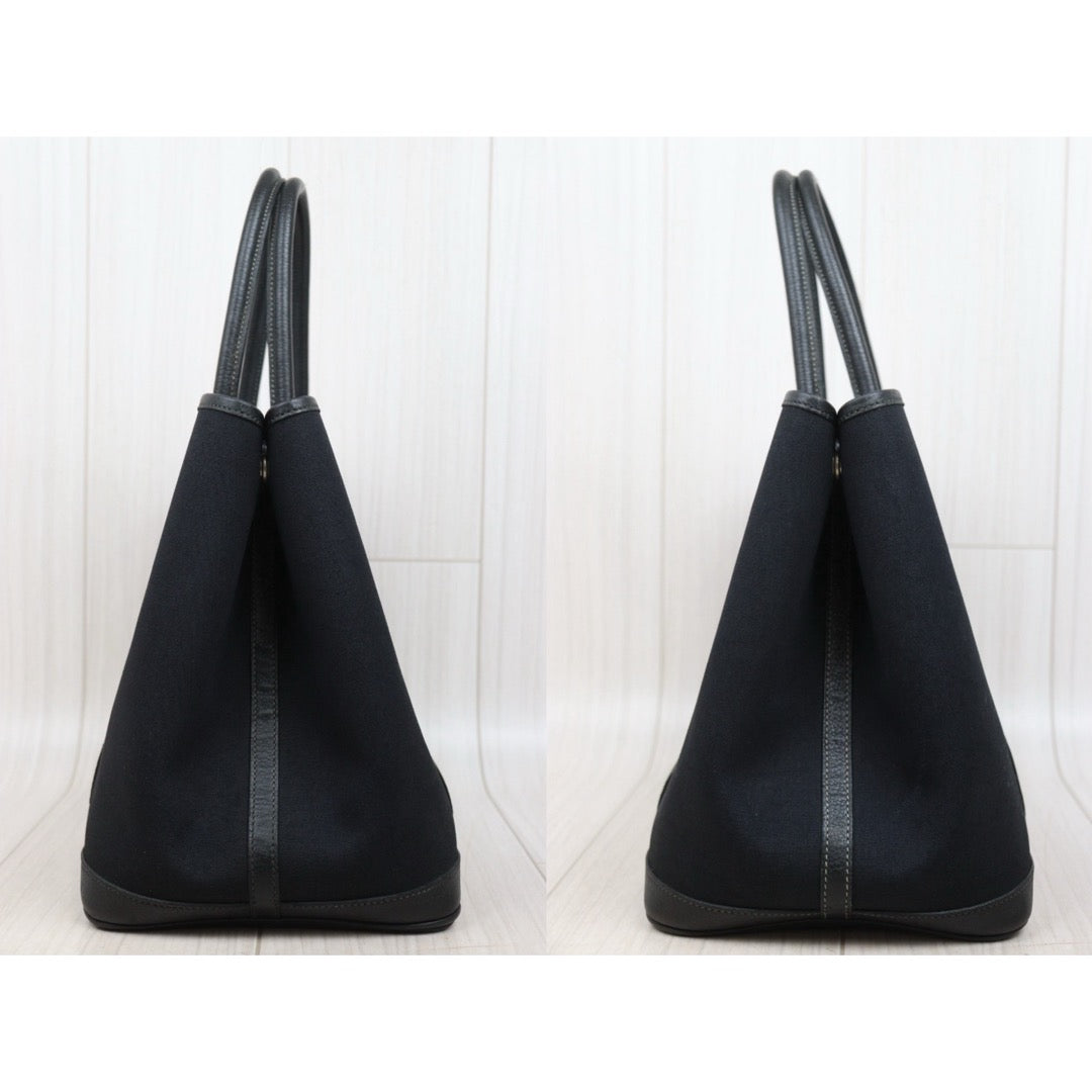 Good ( Rank AB)｜ HERMES Garden Party PM Black Handbag □I Stamp Made In 2005Year｜25111204
