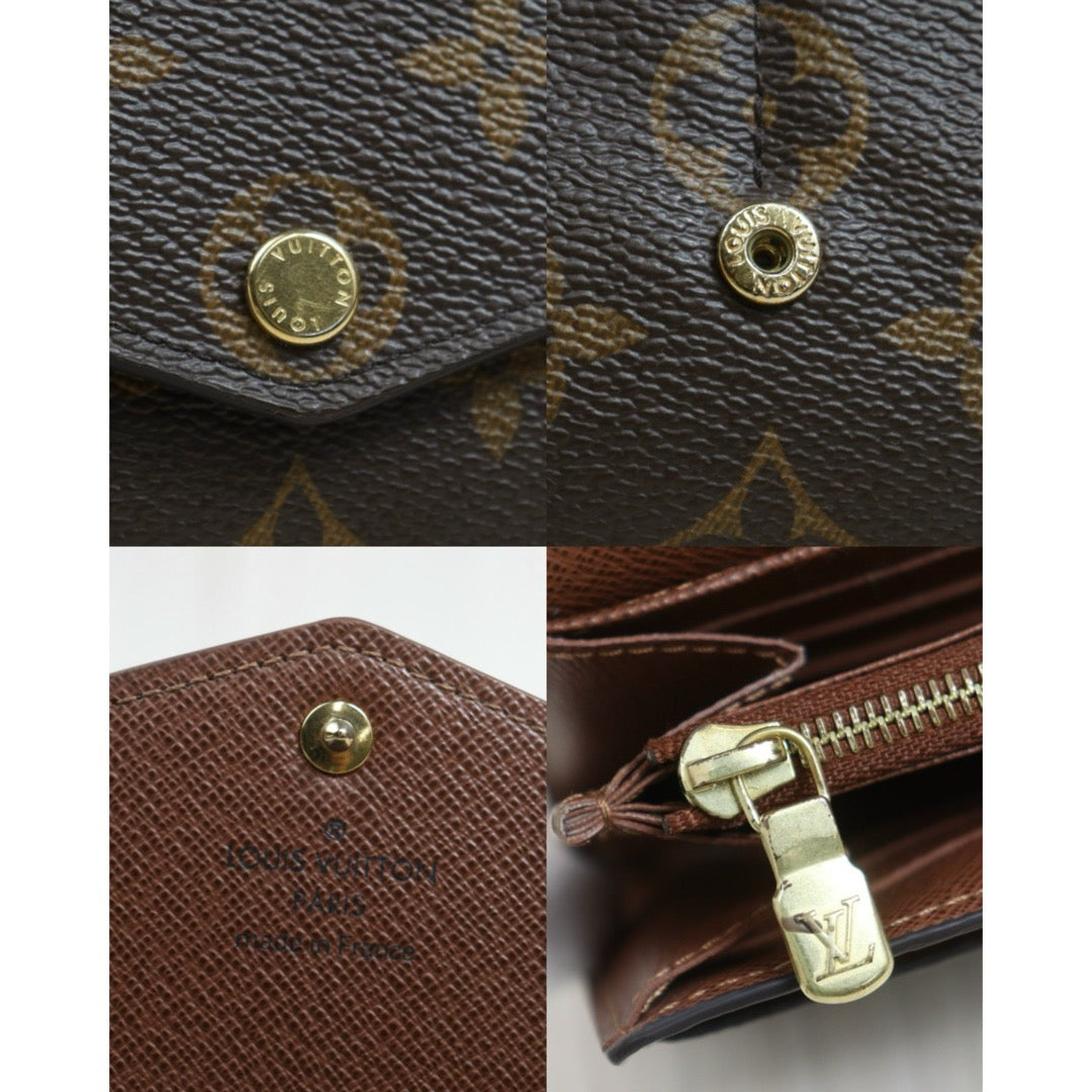 Include Entrupy Certificate of Authenticity｜Good ( Rank AB)｜ Louis Vuitton Monogram Emilie Long Wallet  IC Chips Model｜26100104