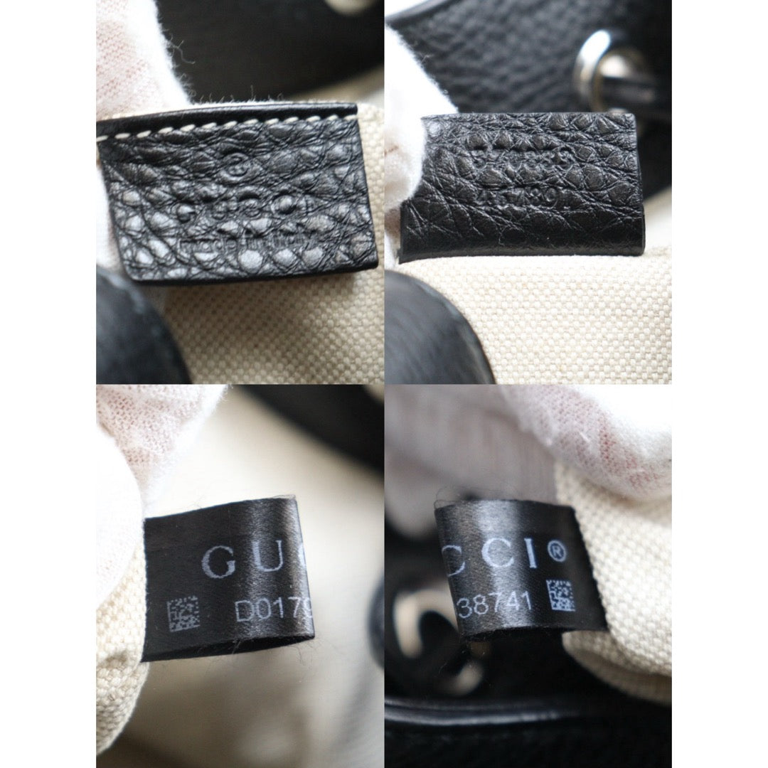 Very Good ( Rank A) ｜GUCCI Bamboo Leather Tassel Backpack GM Black｜25061007