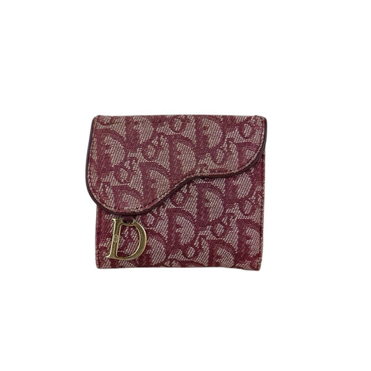 Fair ( Rank B ) ｜ Dior Trotter Trifold Wallet Red｜H24112503