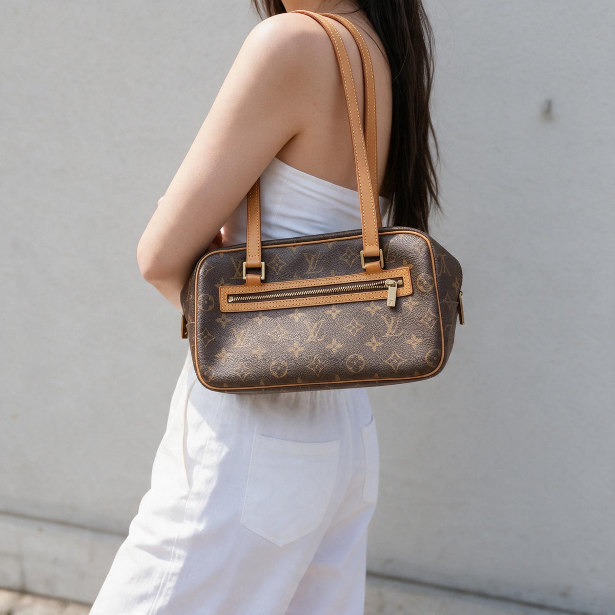 Include Entrupy Certificate of Authenticity｜Good ( Rank AB)｜LV Monogram Cite MM  Shoulder Bag｜26101409