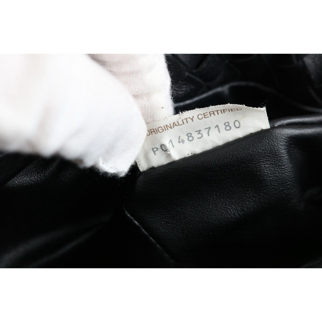 Very Good ( Rank A)｜ Bottega Veneta Lamb Skin  the bulb Braid  Shoulder Bag Black｜X25042314