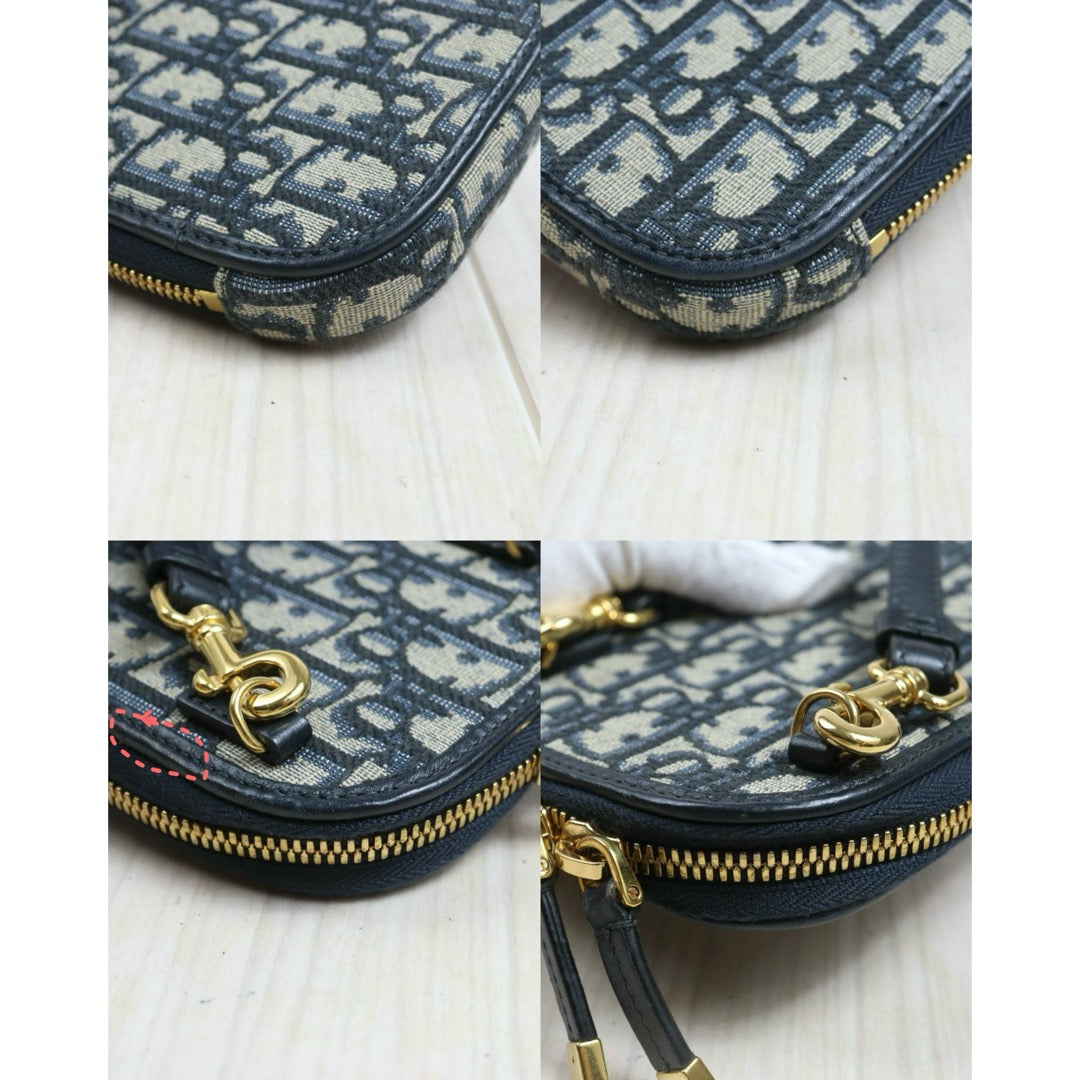Include Entrupy Certificate of Authenticity｜Good ( Rank AB)｜Dior Trotter Montaige Phone Holder  Chain Shoulder Bag ｜26102001