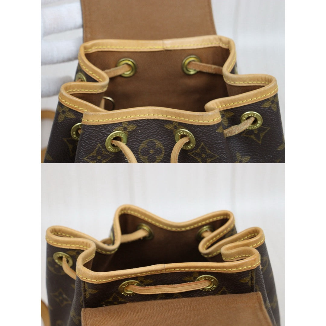 Include Entrupy Certificate of Authenticity｜Good ( Rank AB)｜ Louis Vuitton Monogram Montsouris PM Backpack｜25122206