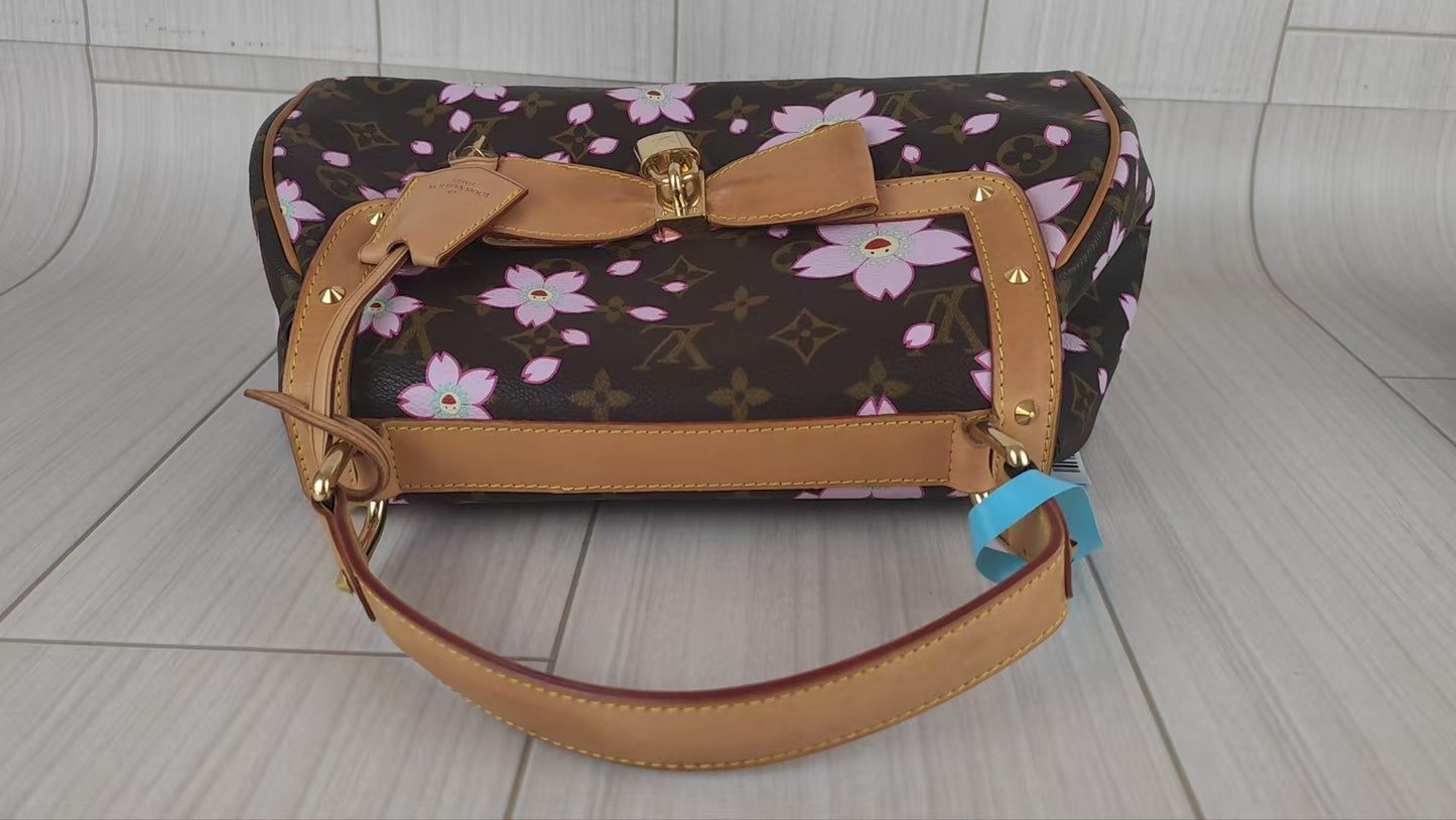 LV Monogram Takashi Murakami Sakura Handbag