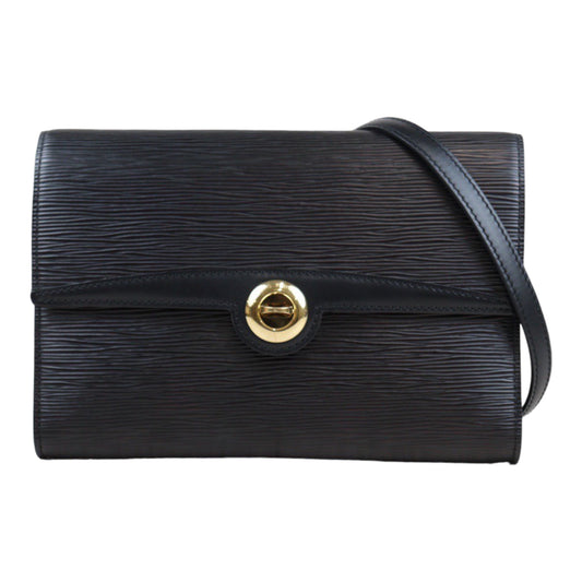 Rank AB｜ LV Epi Shoulder Bag Black｜24011903