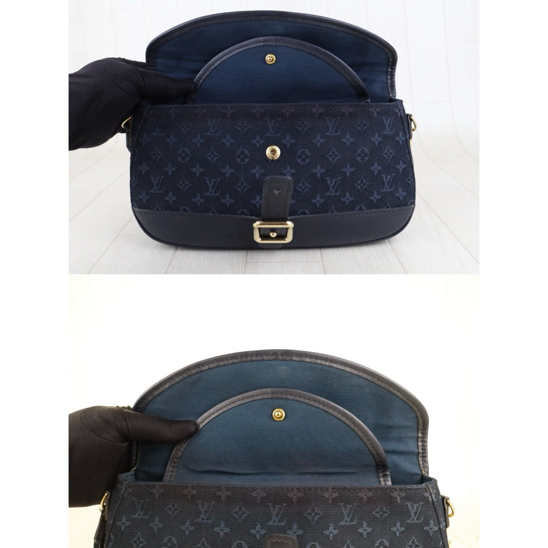 Good ( Rank AB) ｜LV Monogram Denim Shoulder Bag Dark Blue｜S25090108