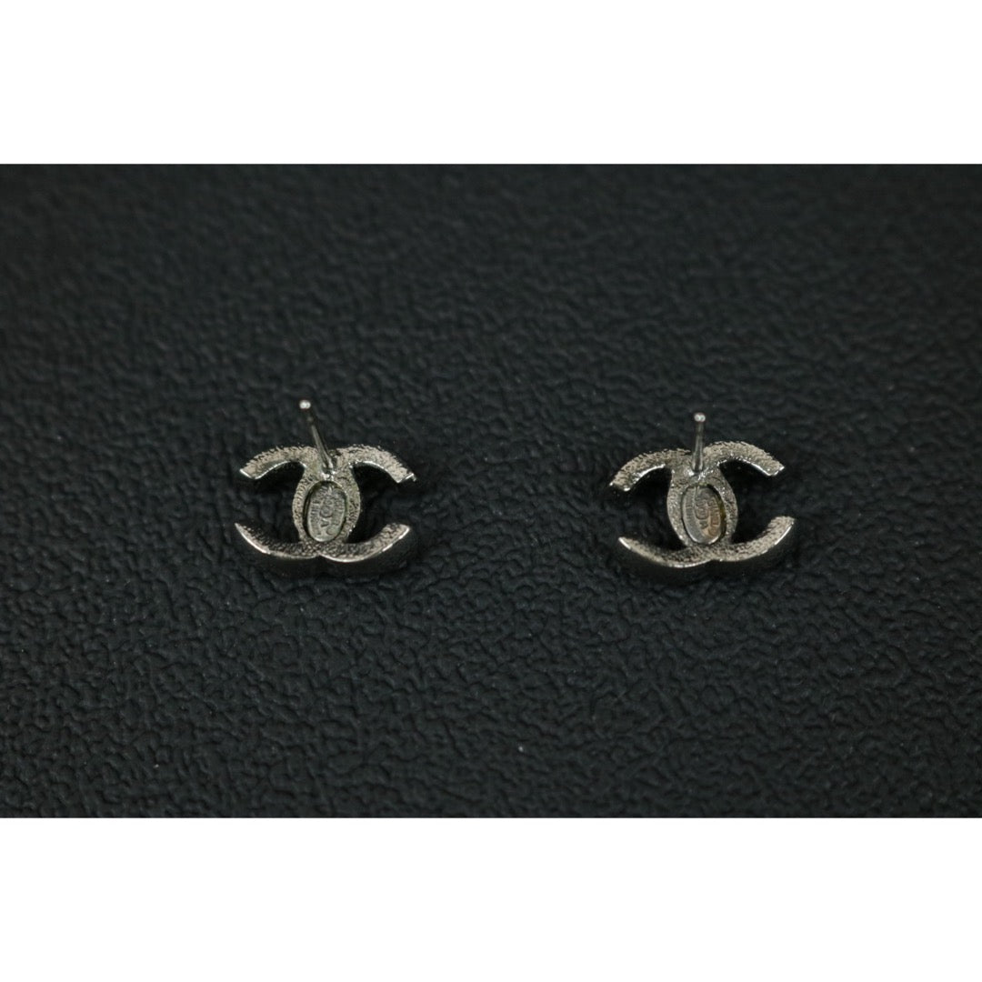 Include Authentic Detective Certificate of Authenticity｜Very Good ( Rank A) ｜CHANEL 09A COCO Mark Rhinestone Earrings Made In 2009 Year｜S26062502