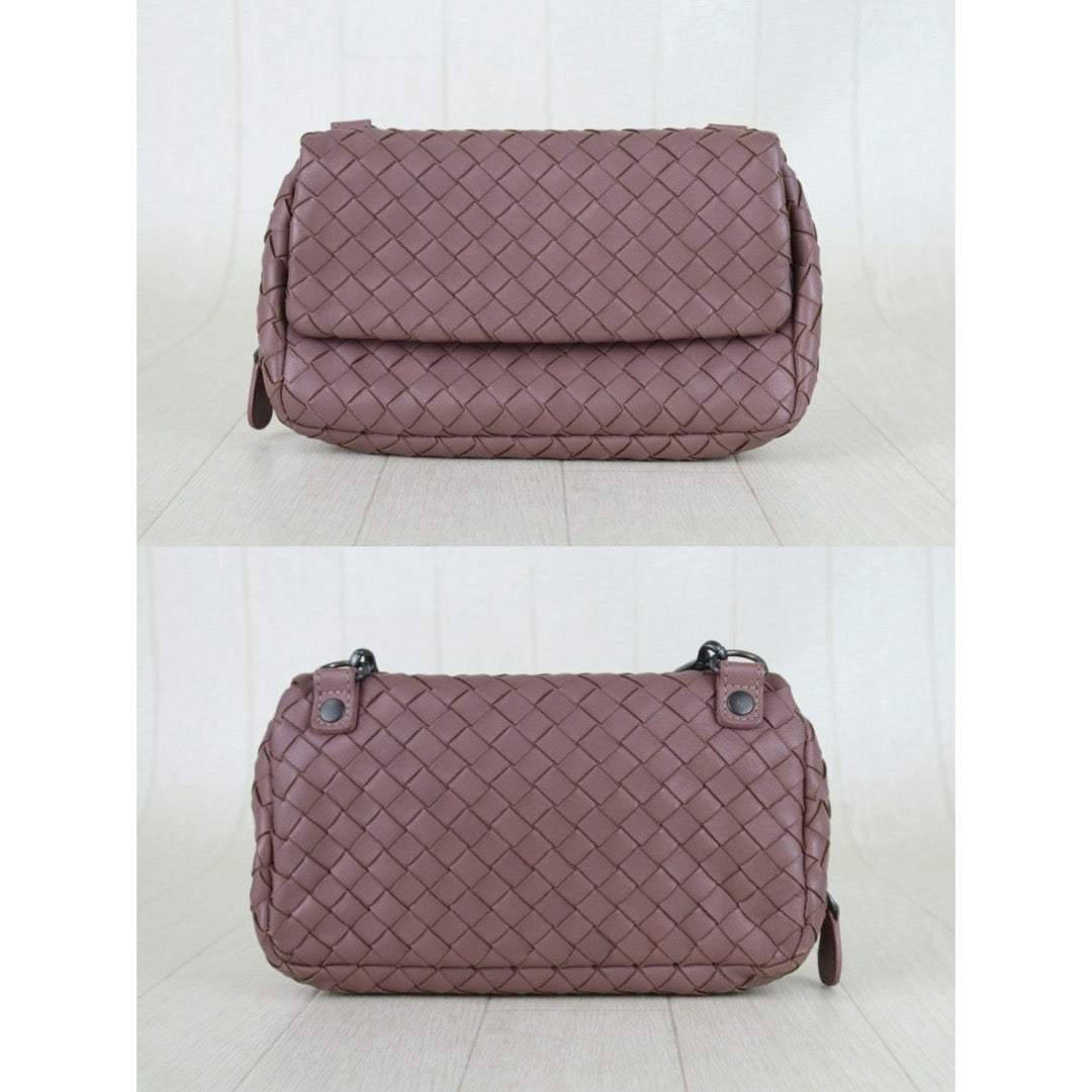 Include Entrupy Certificate of Authenticity｜Good ( Rank AB)｜ Bottega Veneta Lamb Skin Chain Shoulder Bag Cameo Brown｜S26053010