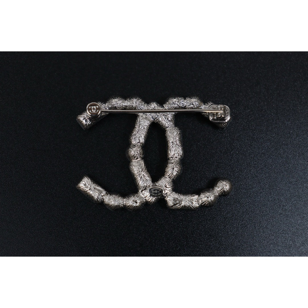Include Authentic Detective Certificate of Authenticity｜Excellent（Rank SA）｜ CHANEL B23K Coco Mark  Rhinestone  Brooch Made In 2023Year ｜S26031022