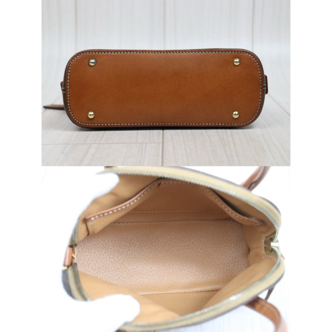 Include Entrupy Certificate of Authenticity｜Good ( Rank AB)｜ CELINE Macadam Bowling Bag Handbag With Shoulder Strap ｜26031905