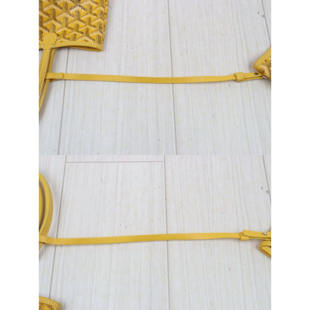 Good ( Rank AB) ｜ Goyard Anjou Vintage Mini Tote Bag Yellow Made In 2005Year｜Y25110423