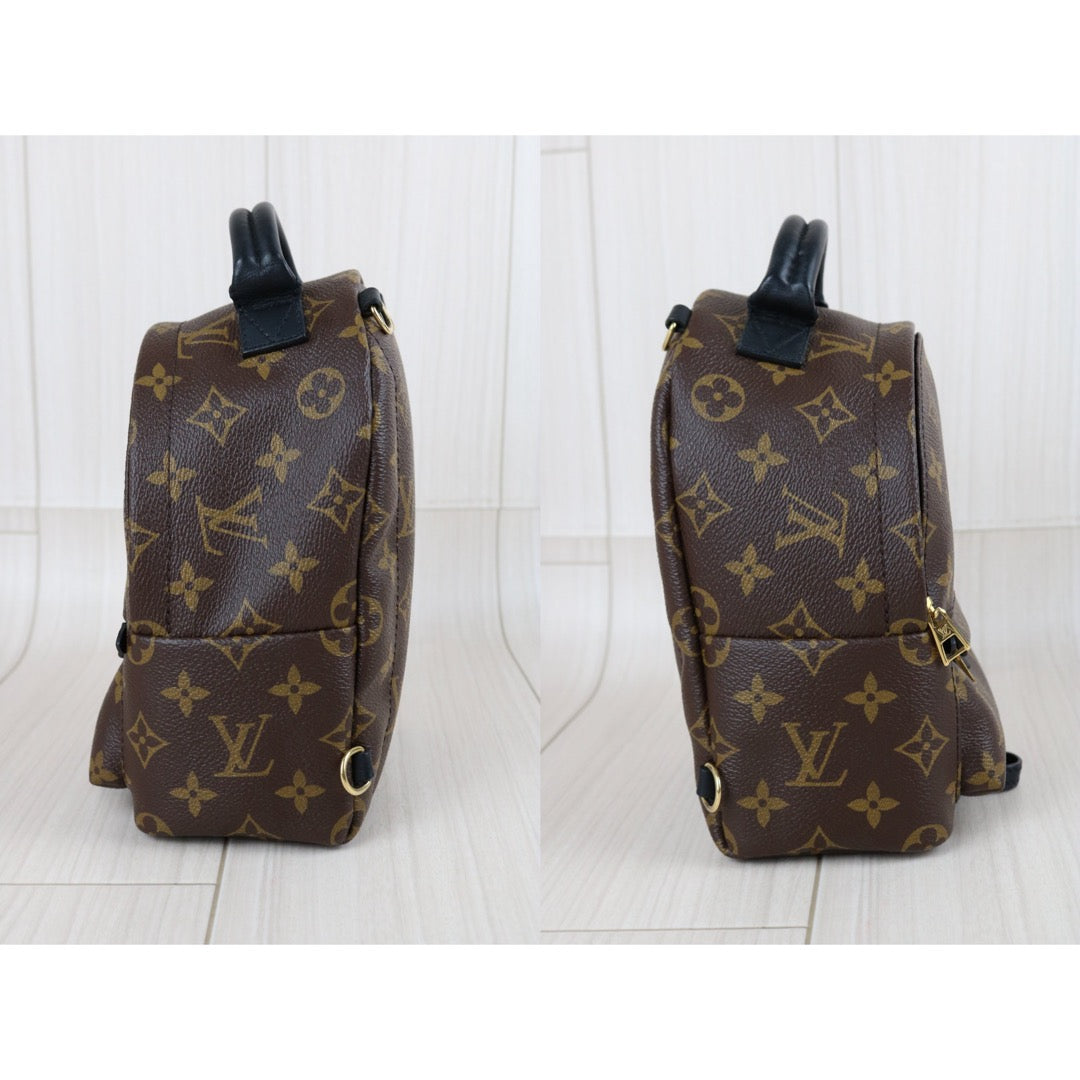 Include Entrupy Certificate of Authenticity｜Very Good ( Rank A)｜  Louis Vuitton Monogram Coated Canvas Mini Palm Springs Backpack｜X26100701