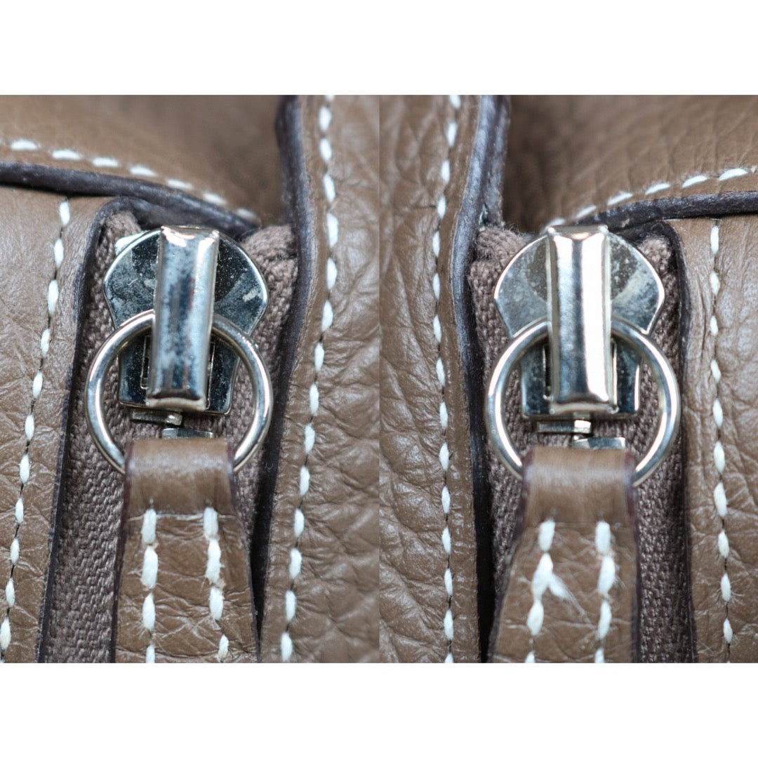 Very Good ( Rank A)｜ Hermes Lindy 30 TC Leather Silver Hardware Shoulder Bag X stamp  ｜S24072105