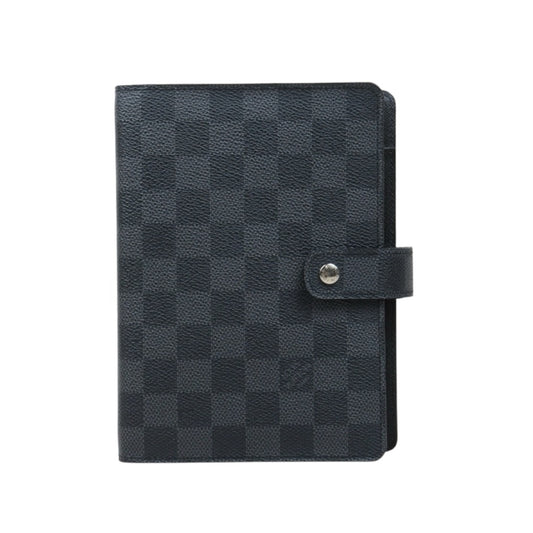 Very Good ( Rank A)｜ LV Monogram Medium Ring Agenda Cover Notebook Cover Black｜Q25021306