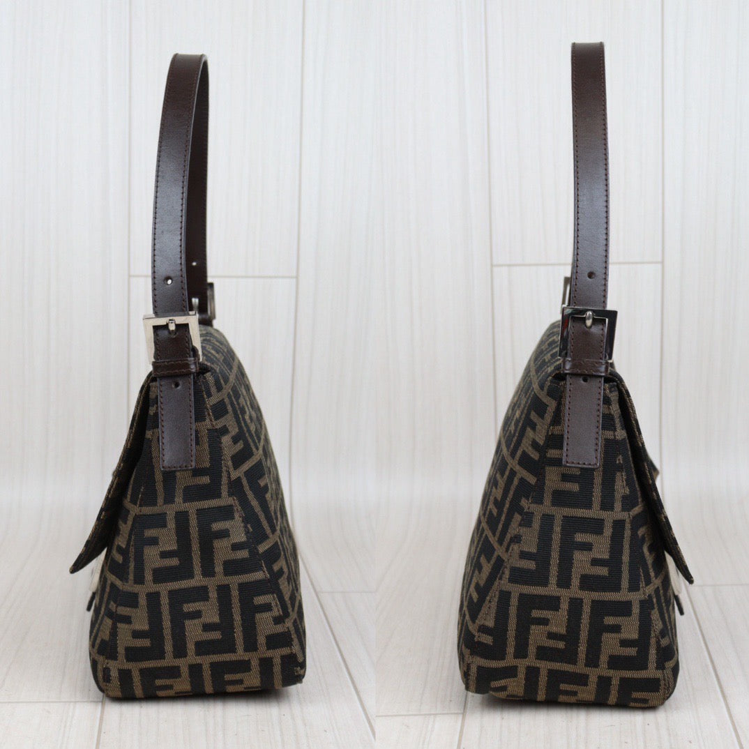 Rank AB｜ FENDI Zucca Mamma Baguette Shoulder Bag ｜23113002
