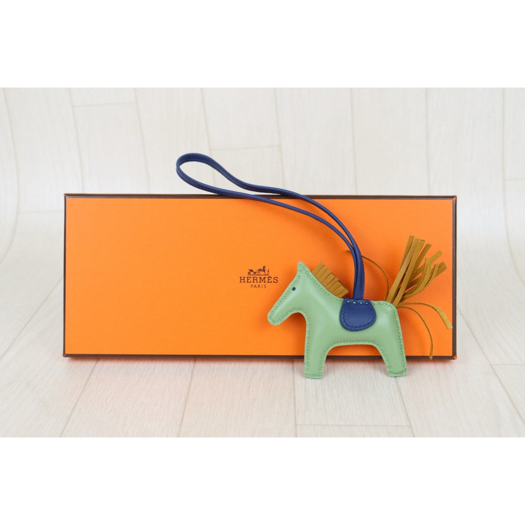 Excellent（Rank SA)｜ HERMES Rodeo PM Bag Charm Green｜H25081806