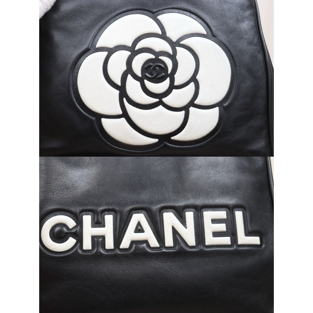 Include Entrupy Certificate of Authenticity｜Good ( Rank AB) ｜ CHANEL Camellia Lamb Skin ToteBag PM Made In 2002～2003Year ｜26040206
