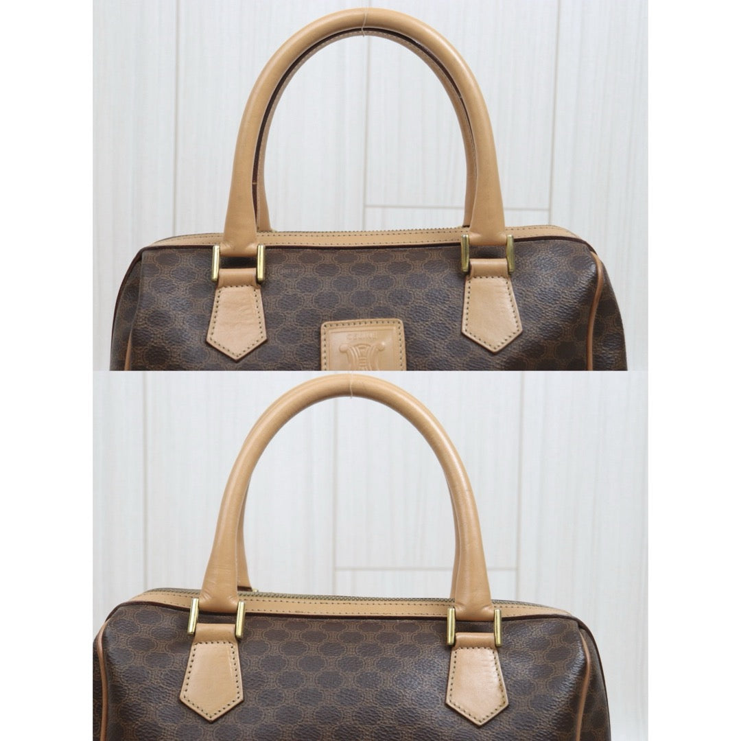 Include Entrupy Certificate of Authenticity｜Good ( Rank AB) ｜CELINE Macadam Boston Handbag Shoulder Bag  ｜26070903