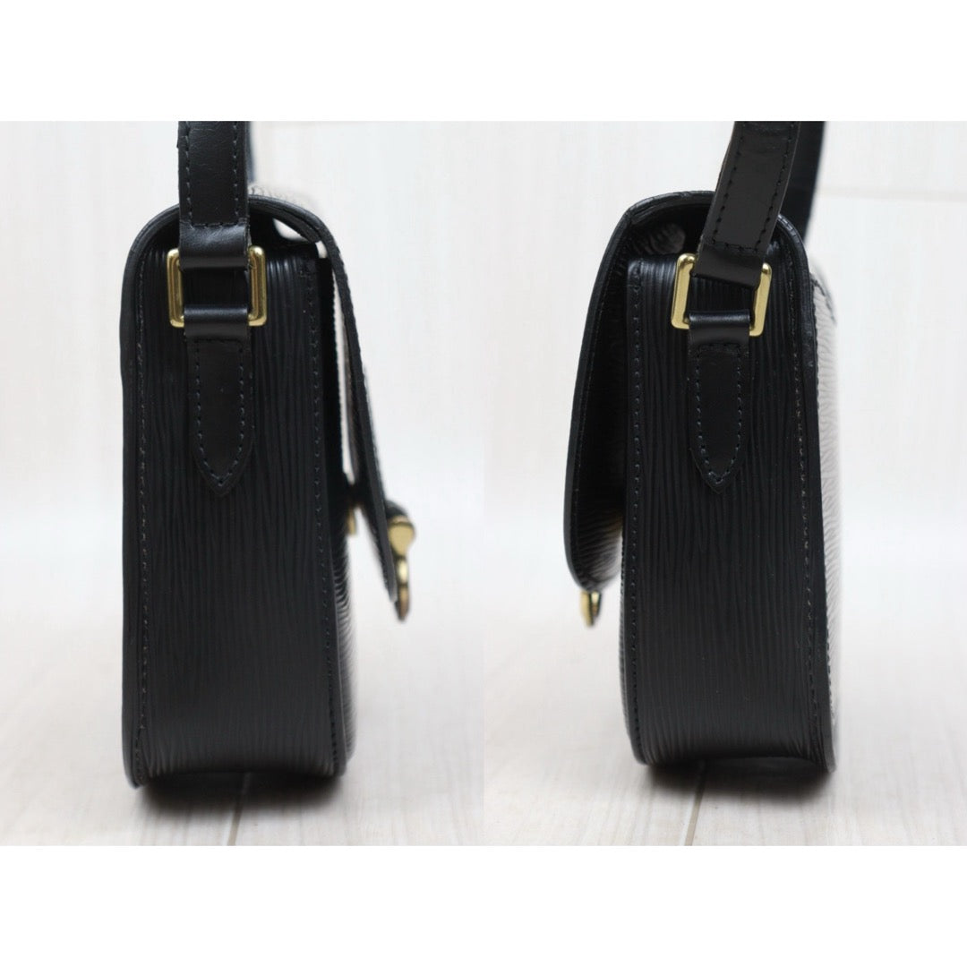 Very Good ( Rank A)｜LV Epi Saint-Cloud PM Shoulder Bag Black｜25070802