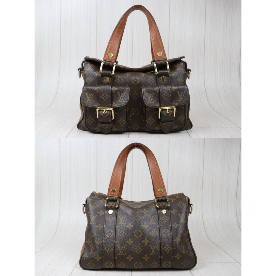 Good ( Rank AB)｜ LV Monogram Manhattan Shoulder Bag Brown｜Q24122407