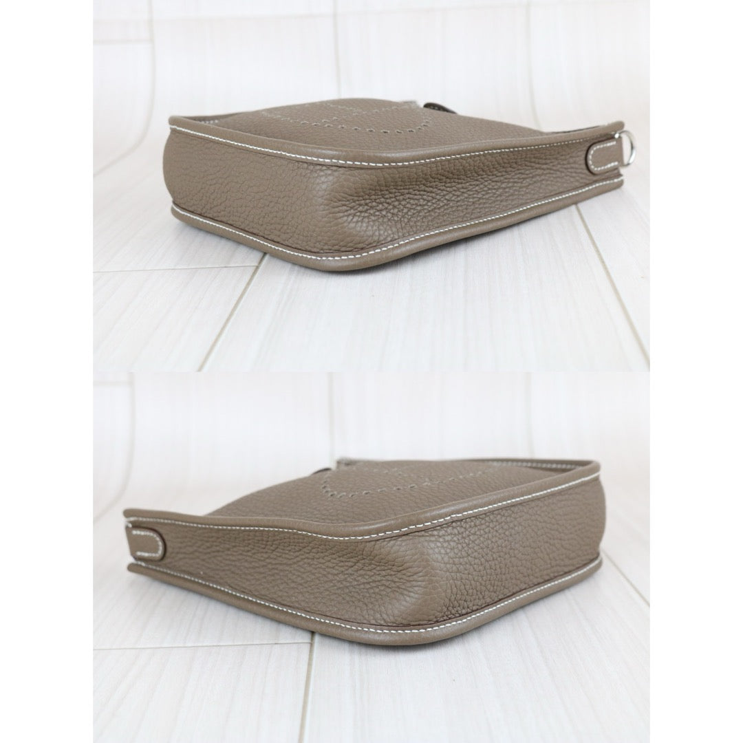 Excellent（Rank SA）｜ HERMES Mini Evelyn 16 Shoulder Bag  Y Stamp Etoupe Gray｜W25070205