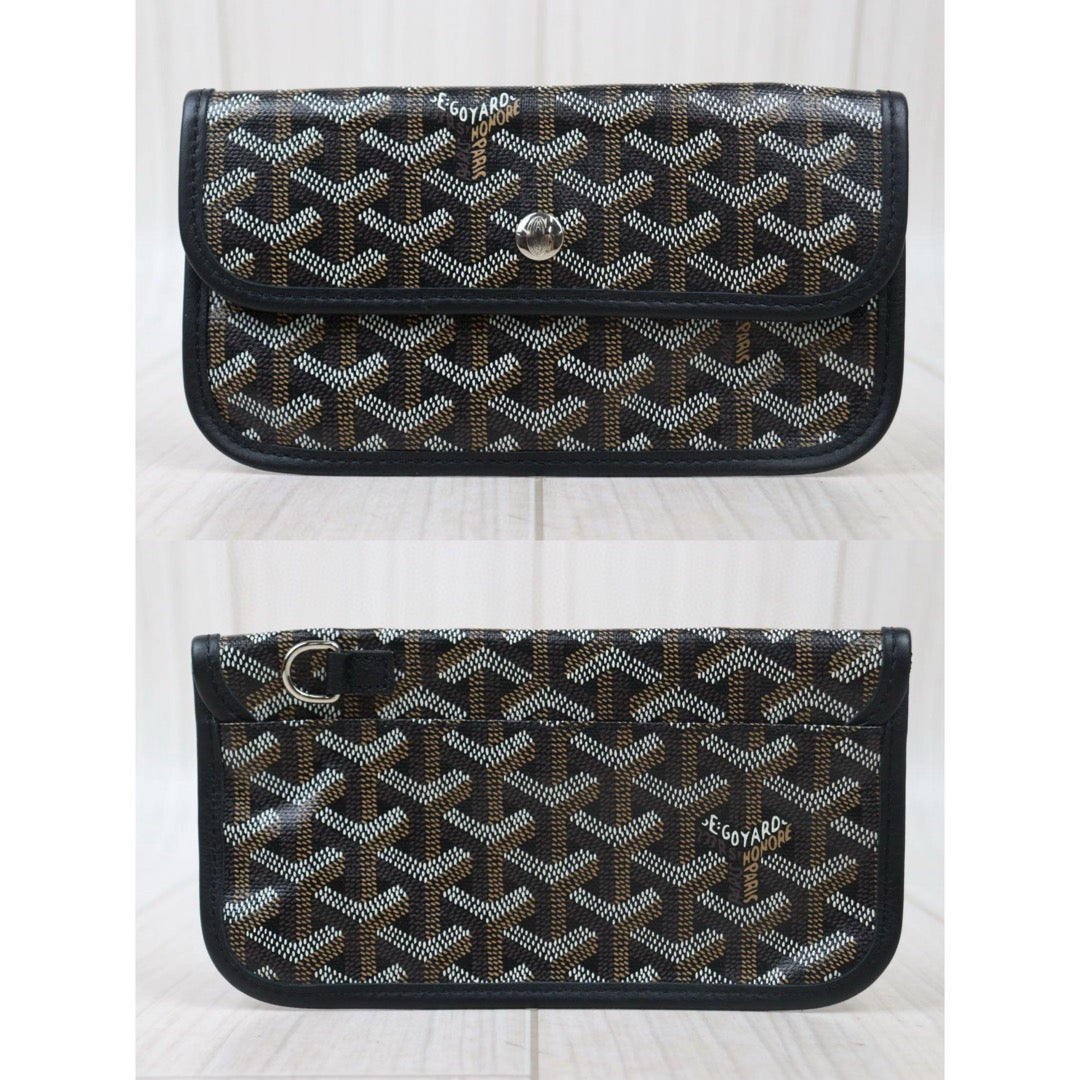 Good ( Rank AB) ｜ Goyard Saint-Louis PM Tote Bag Black｜V24110748