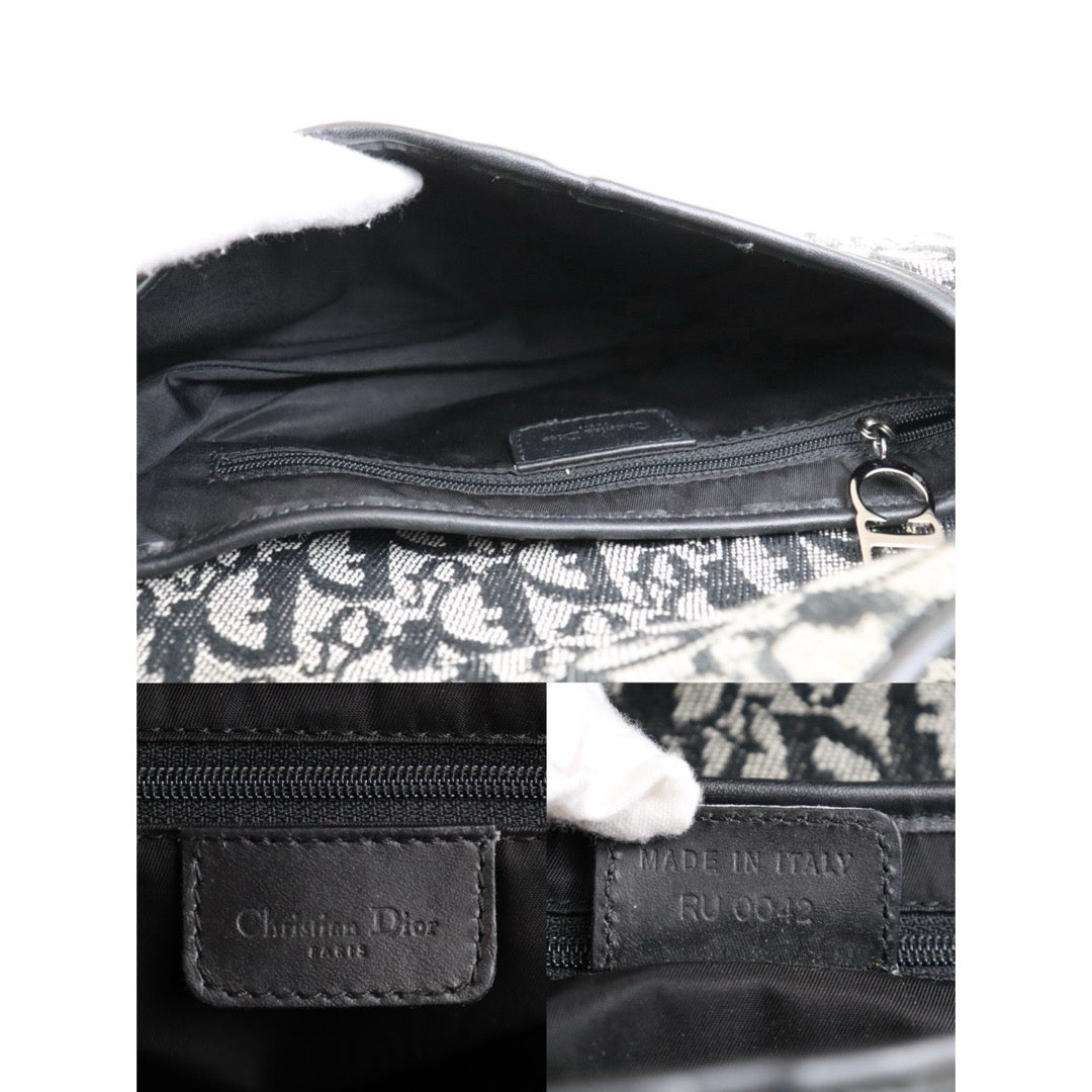 Include Entrupy Certificate of Authenticity｜Very Good ( Rank A)｜Dior Trotter Saddle Shoulder Bag Medium｜S26012704