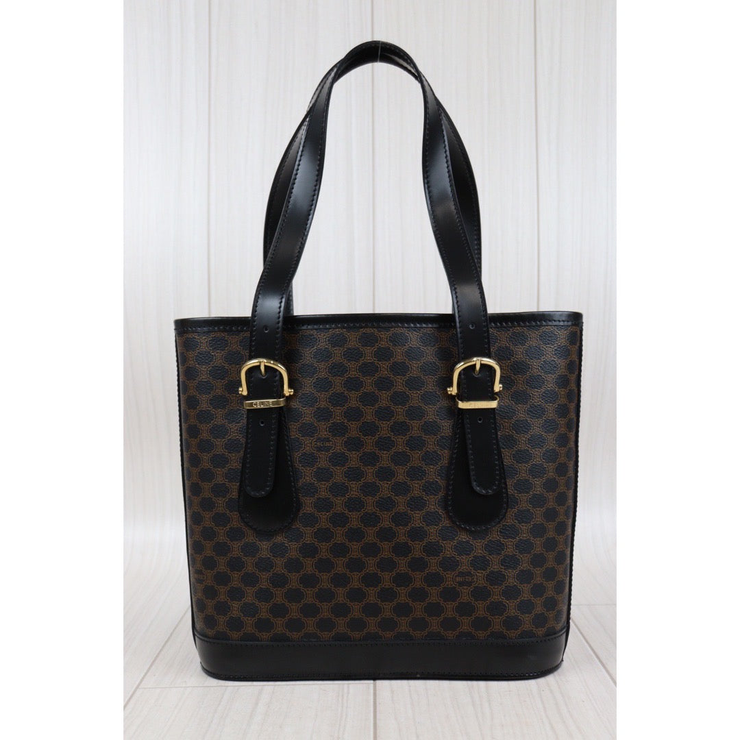 Rank A ｜ CELINE Black Macadam ToteBag ｜24012517