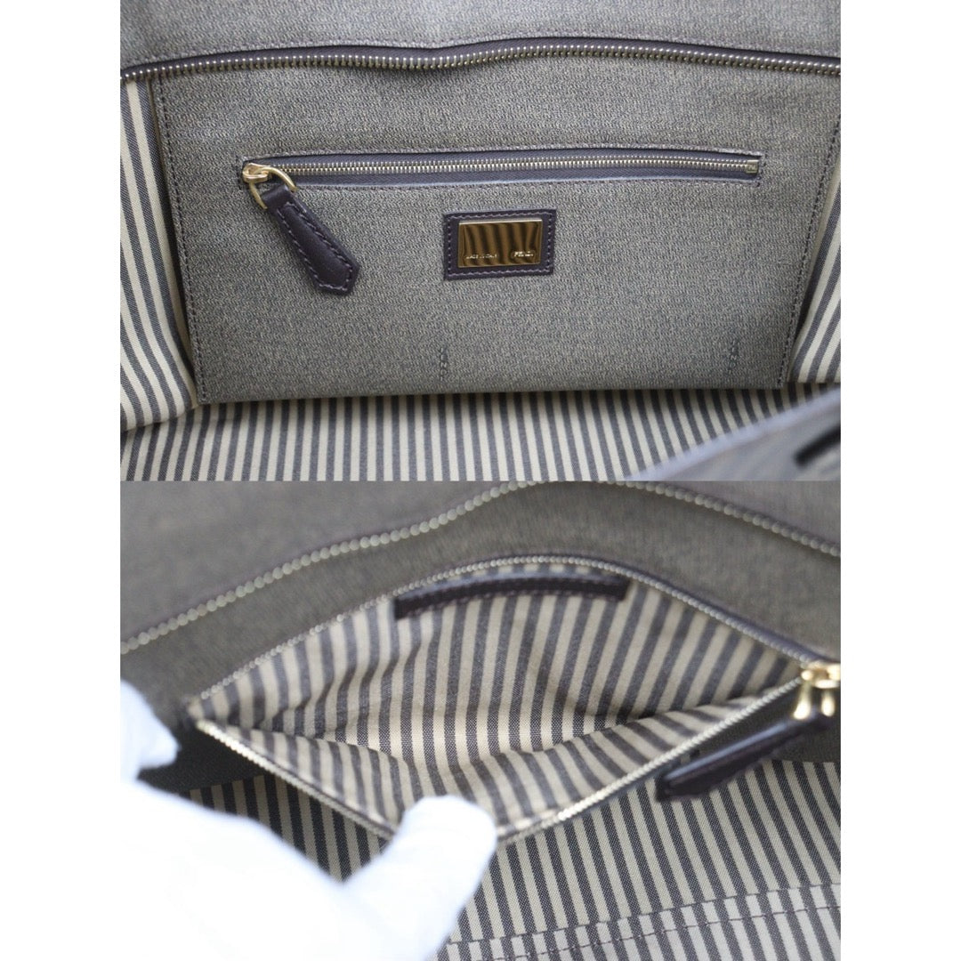 Good ( Rank AB)｜ FENDI Zucca Mamma PVC Baguette Tote Bag｜25122312