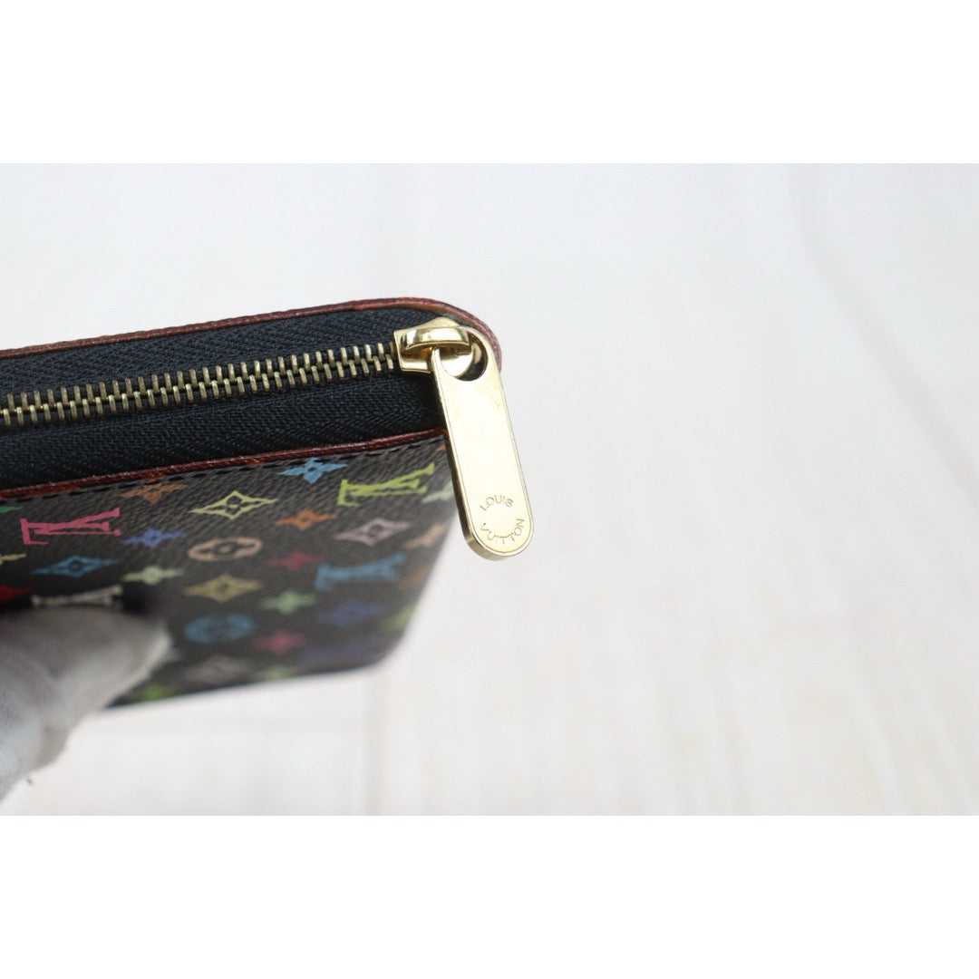 Very Good ( Rank A)｜ LV Monogram Multicolor Wallet Black ｜24122624