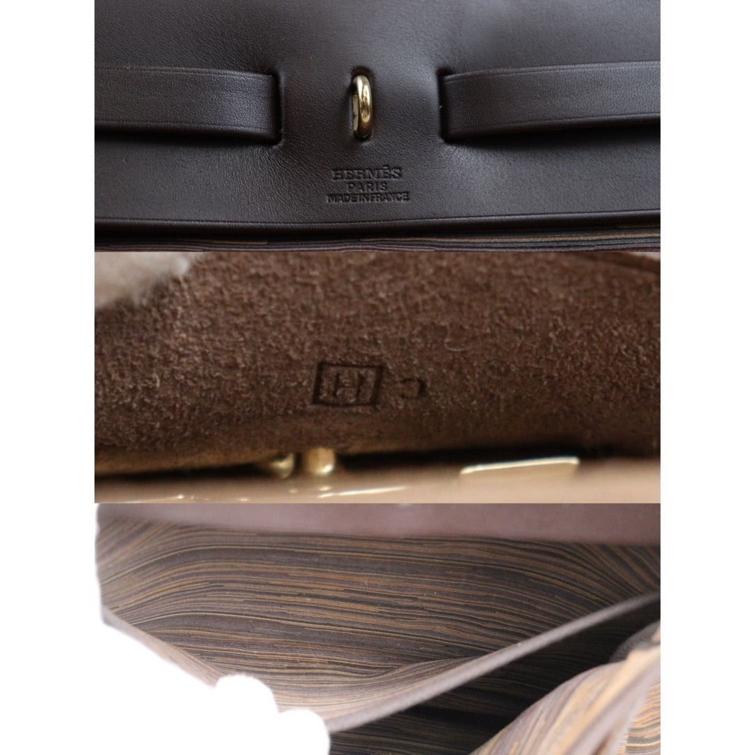 Good ( Rank AB)｜ HERMES Vibrato Leather Herbag PM □H Shoulder Bag  Made In 2004 Year｜25051703